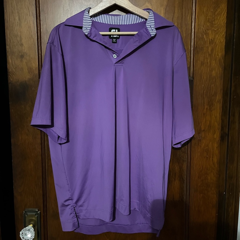 Men’s Footjoy Polo - Purple - Lawsonia Links